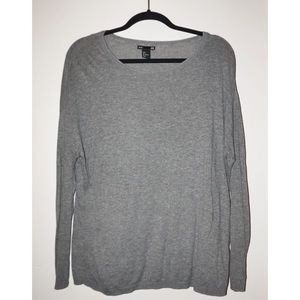 H&M Gray Scoop Neck Sweater